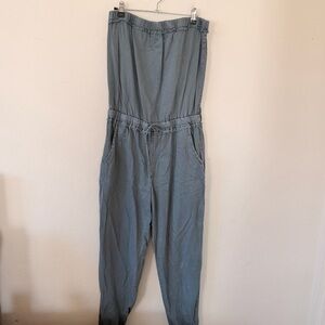 Free People Strapless Jumpsuit Size M
